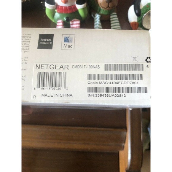 New NETGEAR CMD31T-100NAS High Speed Cable Modem DOCSIS 3.0 External Port IPv6 - Picture 3 of 12